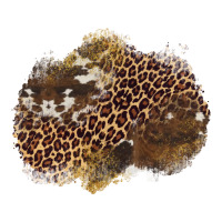 leopard cowhide glitter patches | Teevron
