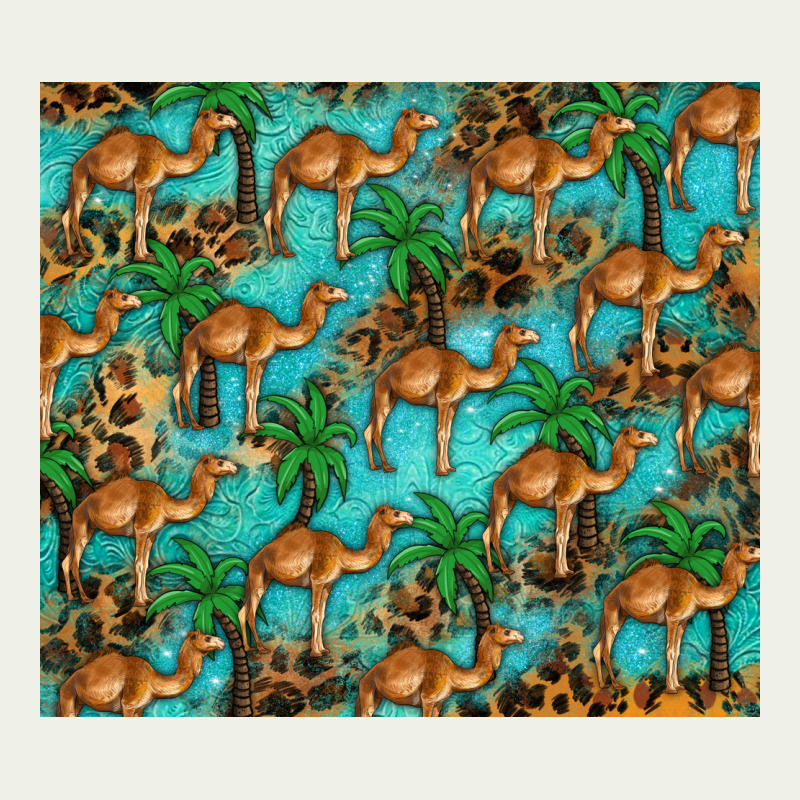 Camel Leopard Urban Heavy Tee by BarkalooDesign | Teevron