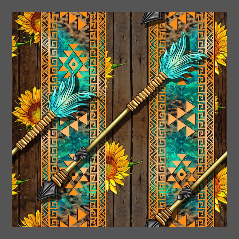 Aztec And Sunflowers Zipper Hoodie by BundleAndBundleShop | Teevron
