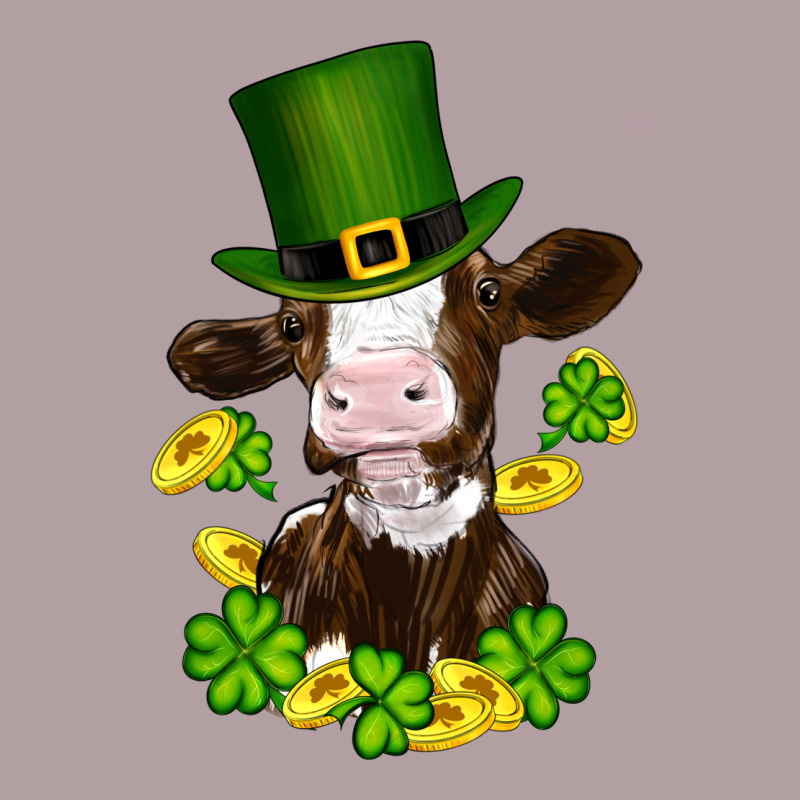 St Patricks Day Cow Vintage Hoodie by RanaPortraitStore | Teevron