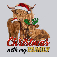 Christmas With My Family Highland Cow Cattle And Calves Heavyweight Sweatshirt | Teevron