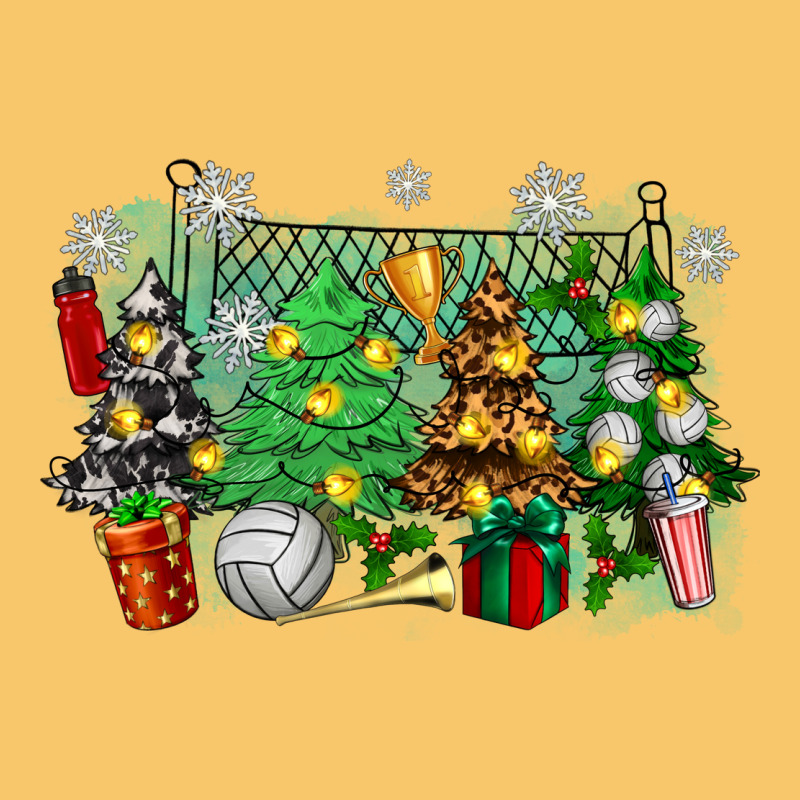 Christmas Trees With Volleyball Vintage Hoodie by Zillion Design Studio | Teevron