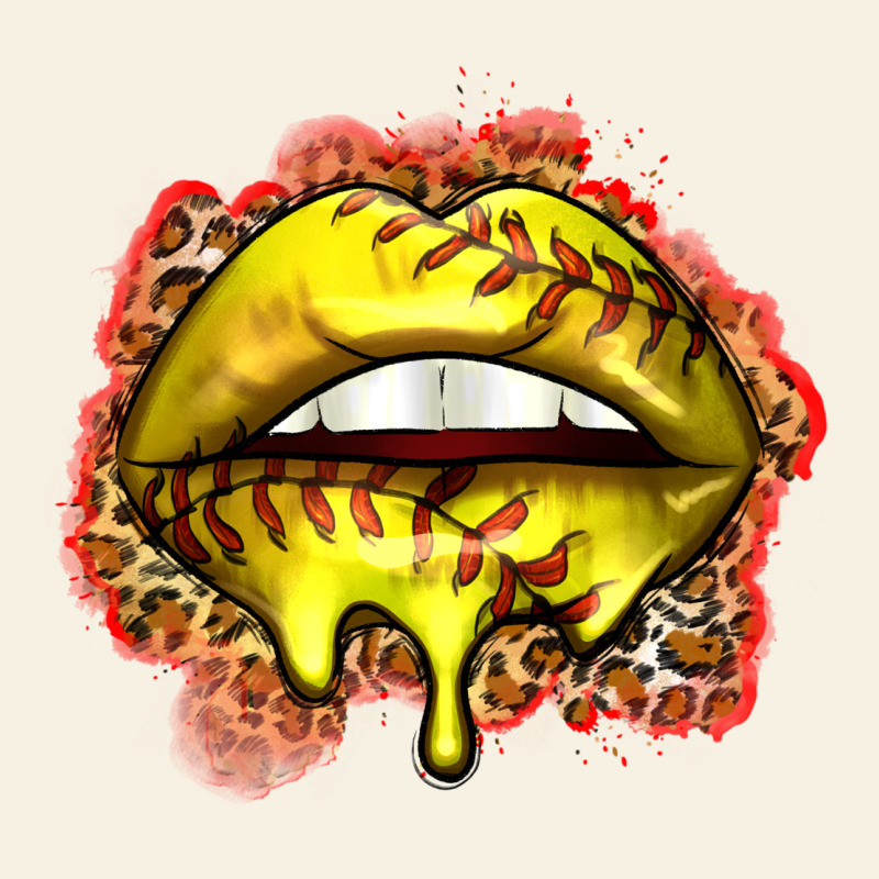Softball Lips Vintage Tee by Zillion Design Studio | Teevron