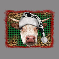 Christmas Cow With Background Vintage Tee | Teevron