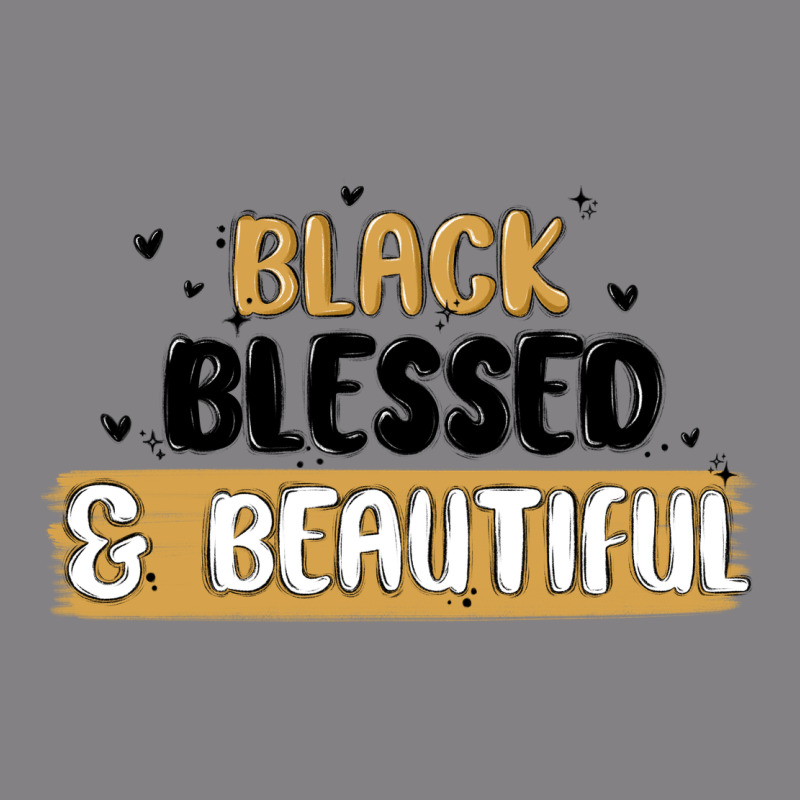 Black Blessed & Beautiful Heavyweight Hoodie by MaliasSmallBusiness | Teevron