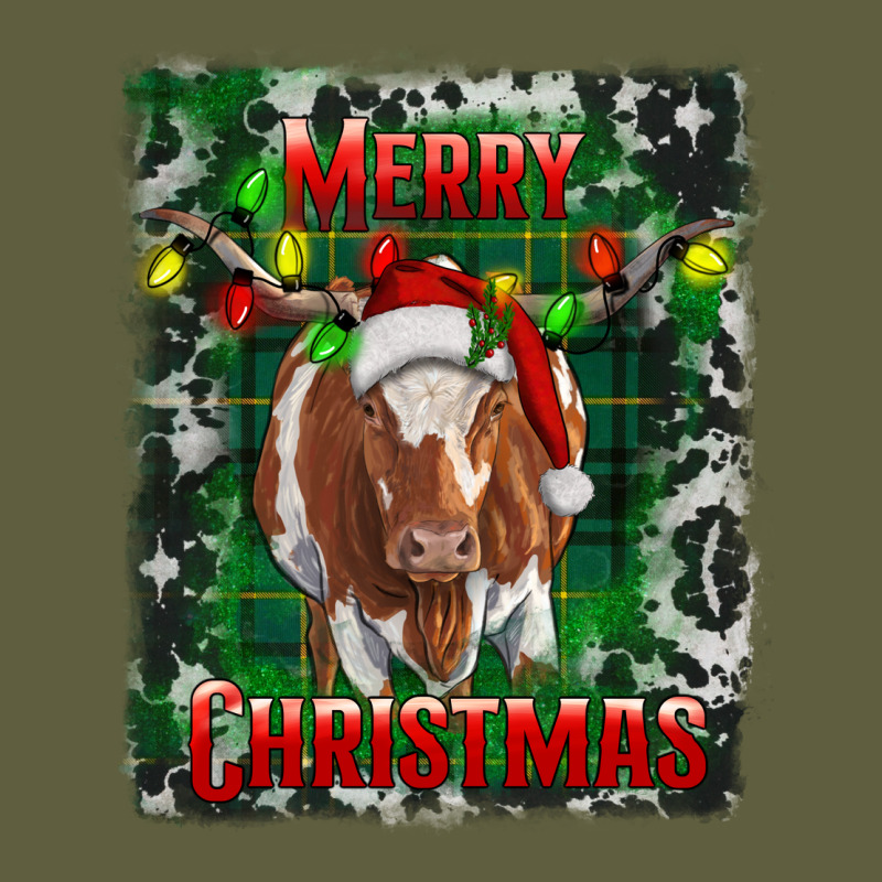 Merry Christmas Longhorn Cow Vintage Tee by RanaPortraitStore | Teevron