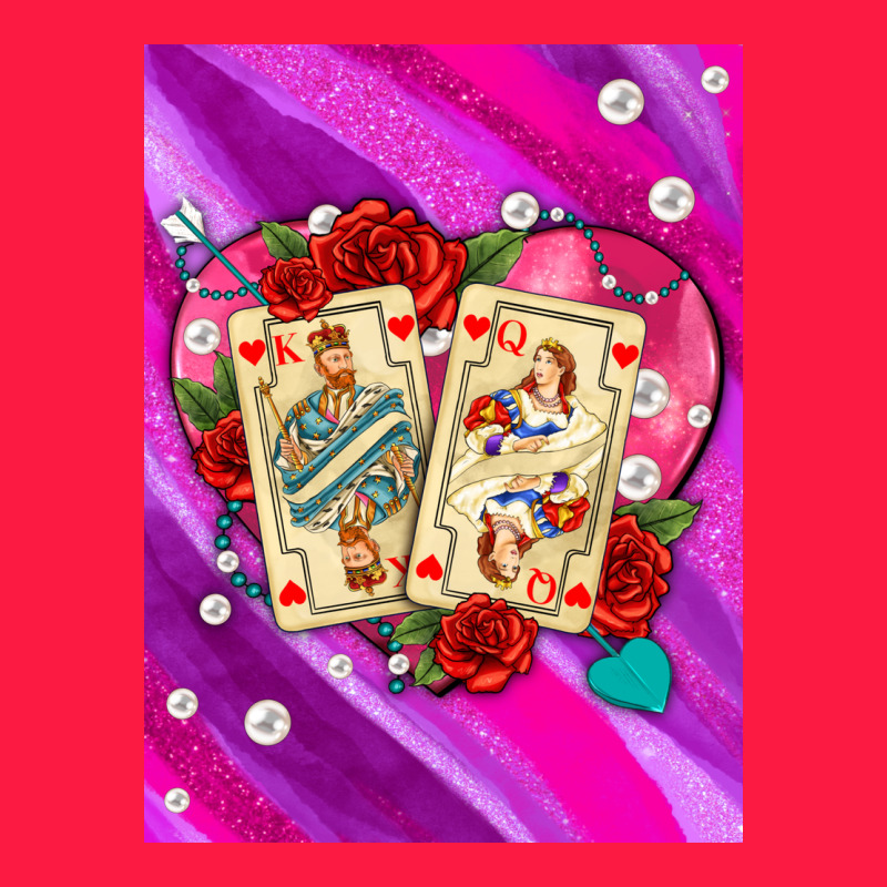 Playing Cards With Pearls And Glitter Air Zipper Hoodie by AdoDesignShop | Teevron