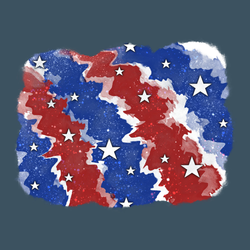 Patriotic Tie Dye Background Urban Heavy Tee by CowGirlArtShop | Teevron