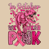 In October We Wear Pink Dinosaur Classic Tee | Teevron