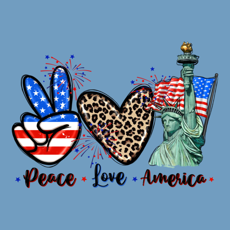 Peace Love America 4th Of July Urban Heavy Tee by CowGirlArtShop | Teevron
