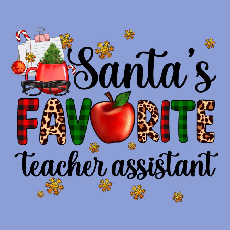 Santa's Favorite Teacher Assistant Long Sleeve Tee by AdoDesignShop | Teevron