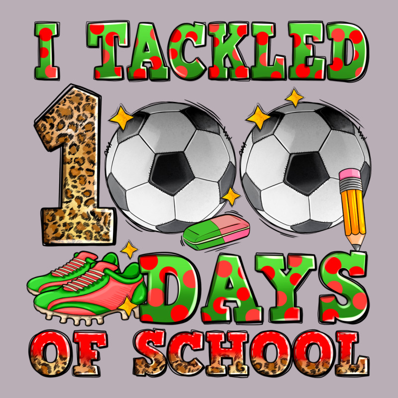 I Tackled 100 Days Of School Soccer Vintage Tee by Zillion Design Studio | Teevron