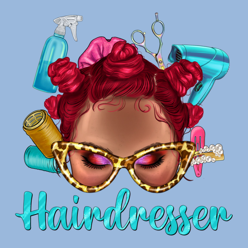 Afro Bantu Knots Red Hairdresser With Leopard Glasses Bbs Premium Hoodie by BundleAndBundleShop | Teevron