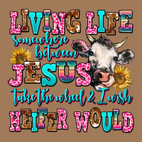 Living Life Somewhere Between Jesus Take The Wheel Classic Tee | Teevron