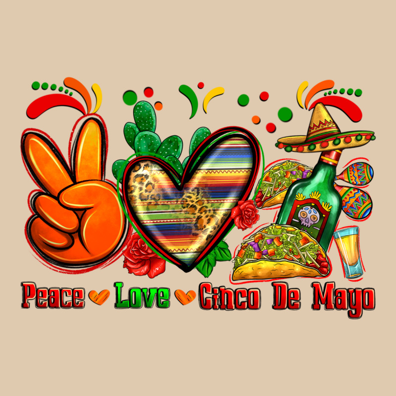 Peace Love Cinco De Mayo Heavyweight Sweatshirt by Zillion Design Studio | Teevron