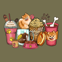 Pomeranian Coffee Cups Vintage Hoodie | Teevron