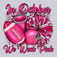 In October We Wear Pink Cheer With Football Breast Classic Tee | Teevron