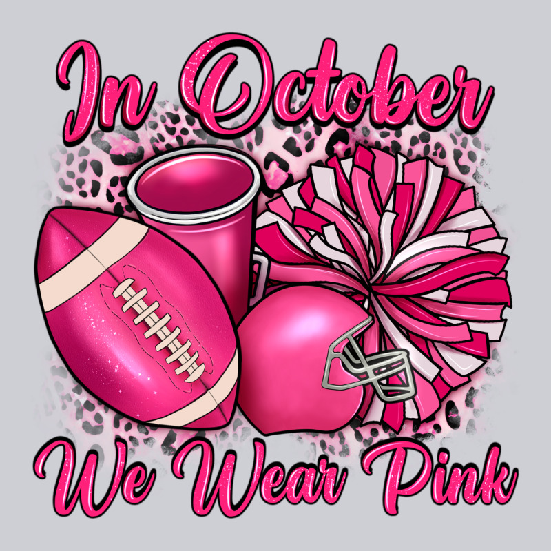 In October We Wear Pink Cheer With Football Breast Classic Tee by JahusDesignShop | Teevron