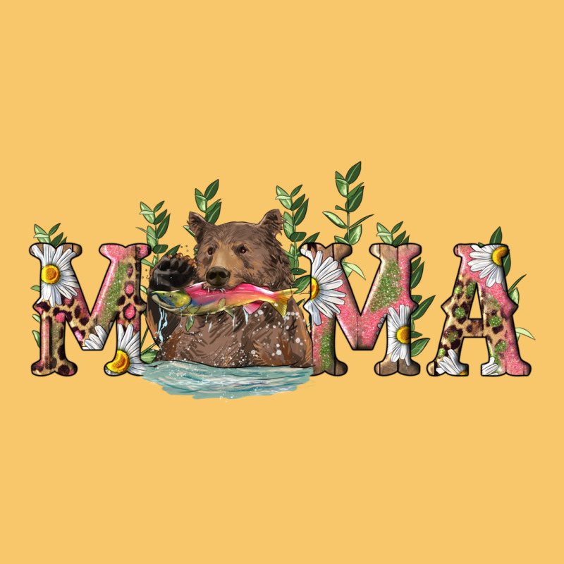 Mama With Bear And Daisy Vintage Hoodie by RanaPortraitStore | Teevron