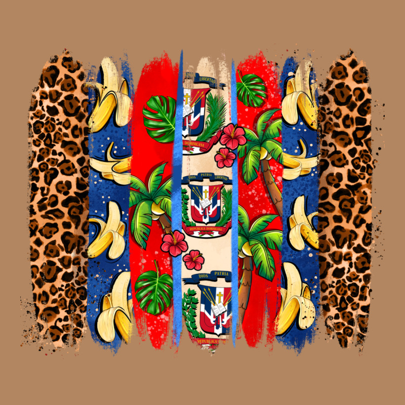 Dominican Republic Brushstrokes Long Sleeve Tee by AdoDesignShop | Teevron