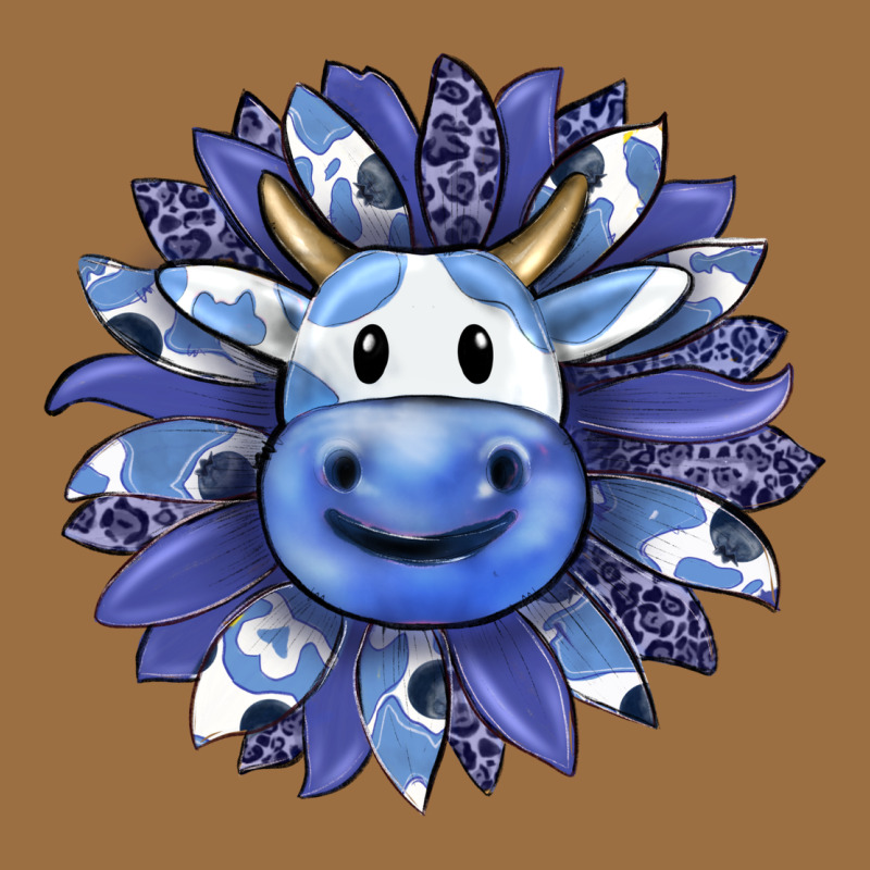 Blueberry Milkshake Cow Sunflower Vintage Tee by RanaPortraitStore | Teevron