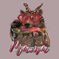 Mother's Day Mama Bear Wıth Bandana And Glasses Vintage Hoodie | Teevron
