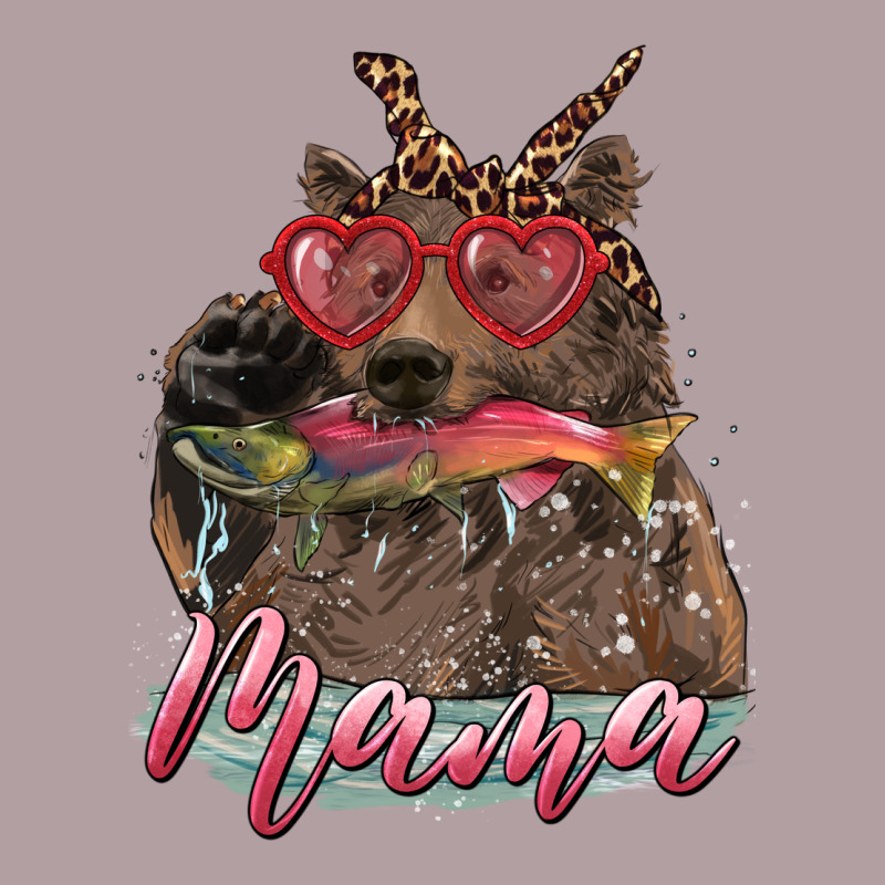Mother's Day Mama Bear Wıth Bandana And Glasses Vintage Hoodie by RanaPortraitStore | Teevron