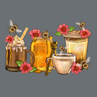 Honey And Bee With Flower Coffee Cup Premium Hoodie | Teevron