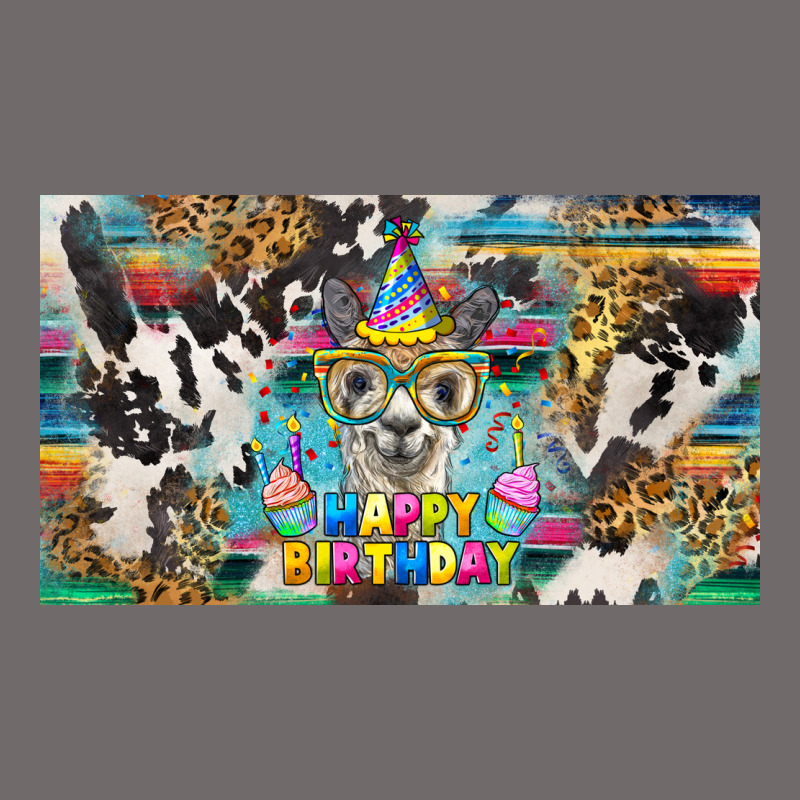 Happy Birthday Alpaca Blue Cup Urban Heavy Tee by BarkalooDesign | Teevron