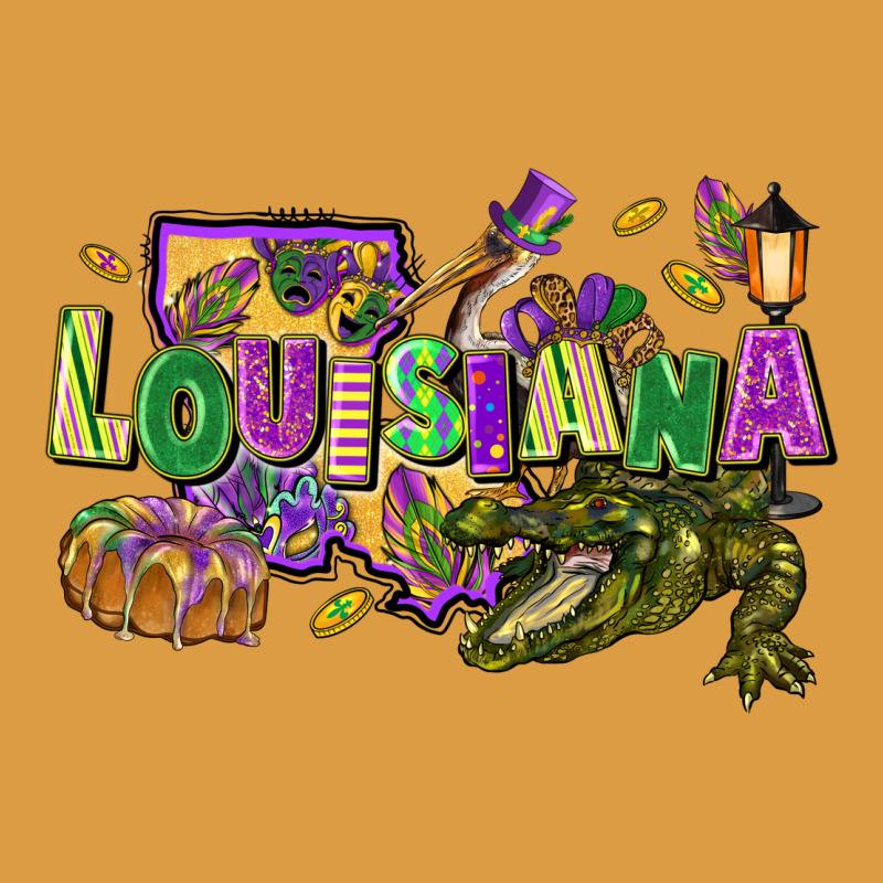 Louisiana Mardi Gras Urban Heavy Tee by FaDigitalArtStudio | Teevron