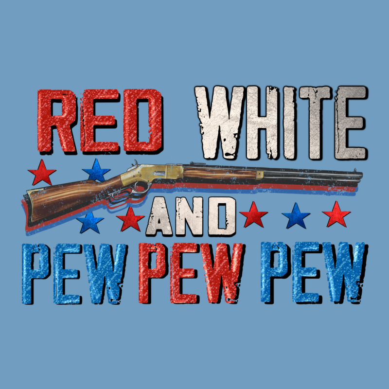 Red White And Pew Pew Pew Urban Heavy Tee by CowGirlArtShop | Teevron