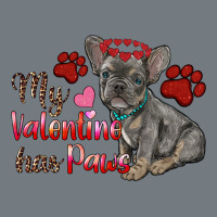 My Valentine Has Paws French Bulldog Heavyweight Sweatshirt | Teevron