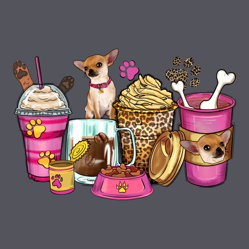 Chihuahua Coffee Cups Vintage Hoodie by Zillion Design Studio | Teevron