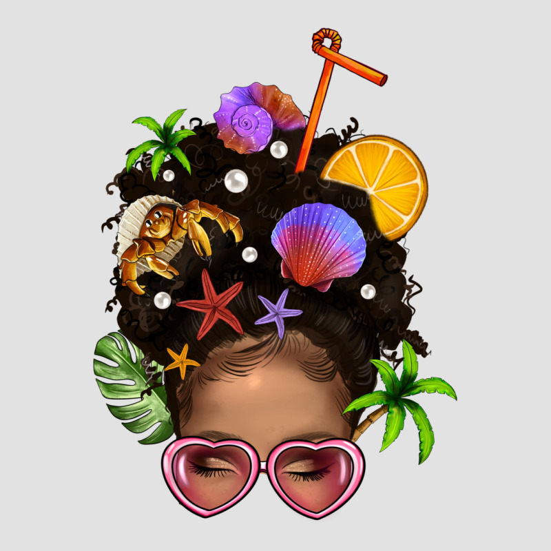Beach Hair Afro Messy Bun Bbs Premium Hoodie by BundleAndBundleShop | Teevron