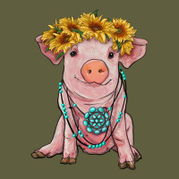 Sunflower Pig With Gemstone Vintage Tee | Teevron