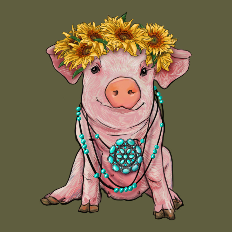 Sunflower Pig With Gemstone Vintage Tee by RanaPortraitStore | Teevron