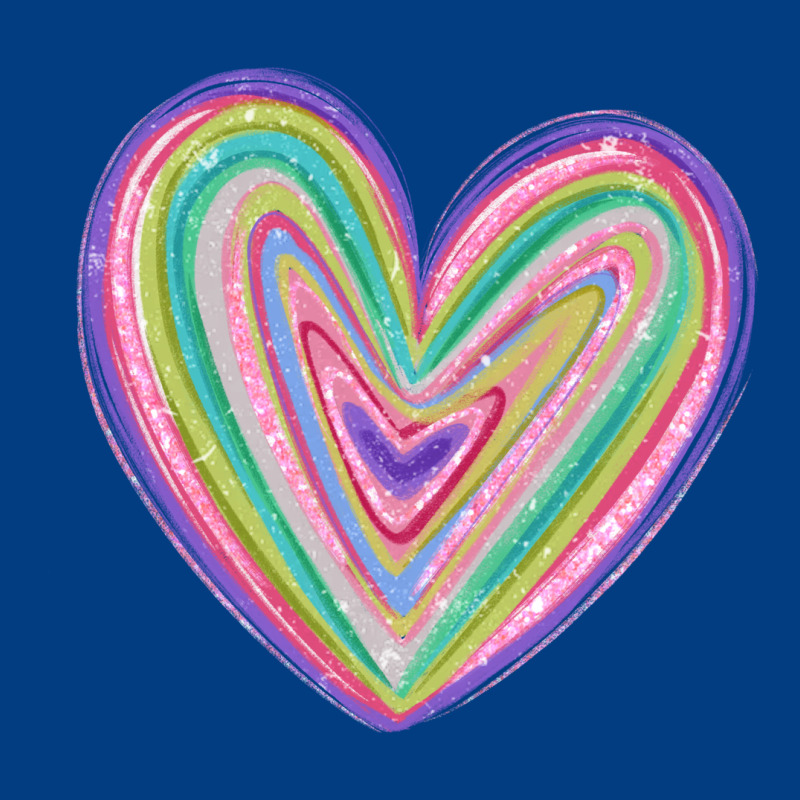 Valentine's Day Colorful Heart Premium Sweatshirt by MaliasSmallBusiness | Teevron