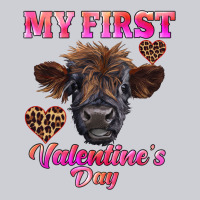 My First Valentine's Day Highland Calf Heavyweight Sweatshirt | Teevron