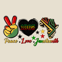 Peace Love Juneteenth 1865 Urban Heavy Tee | Teevron