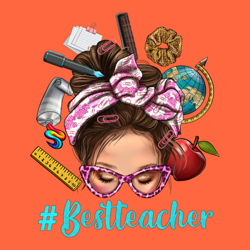 Best Teacher Messy Bun Bbs Premium Hoodie by BundleAndBundleShop | Teevron