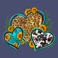 Leopard Cowhide Hearts Vintage Tee | Teevron