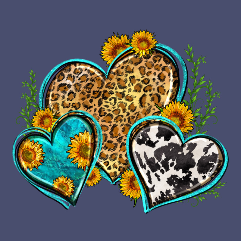 Leopard Cowhide Hearts Vintage Tee by Zillion Design Studio | Teevron