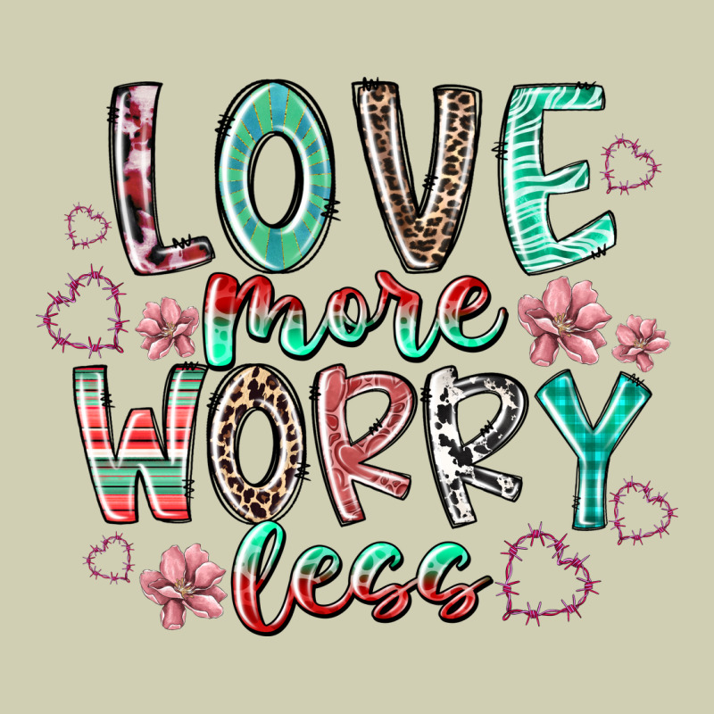 Love More Worry Less Heavy Core Tee by RacoonDesign | Teevron