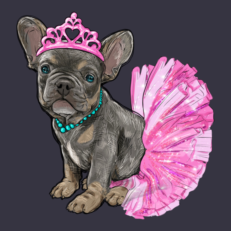 Balerina French Bulldog With Tutu Vintage Hoodie by RanaPortraitStore | Teevron
