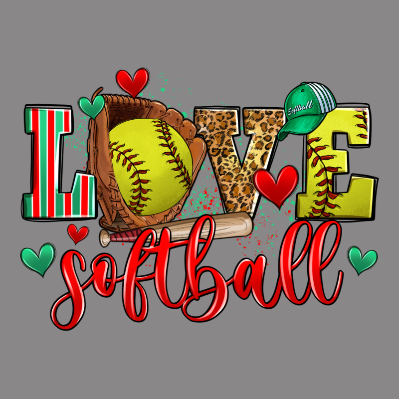 Love Softball Vintage Tee by Zillion Design Studio | Teevron