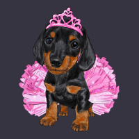 Balerina Dachshund With Tutu Vintage Hoodie | Teevron