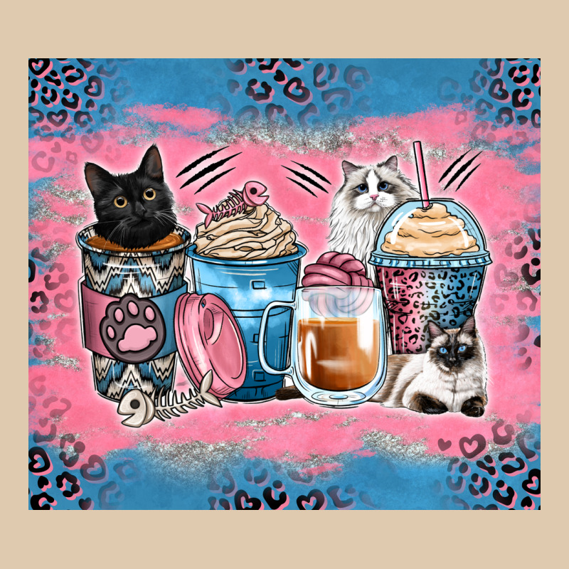 Cat Coffee Cups Heavyweight Sweatshirt by Zillion Design Studio | Teevron
