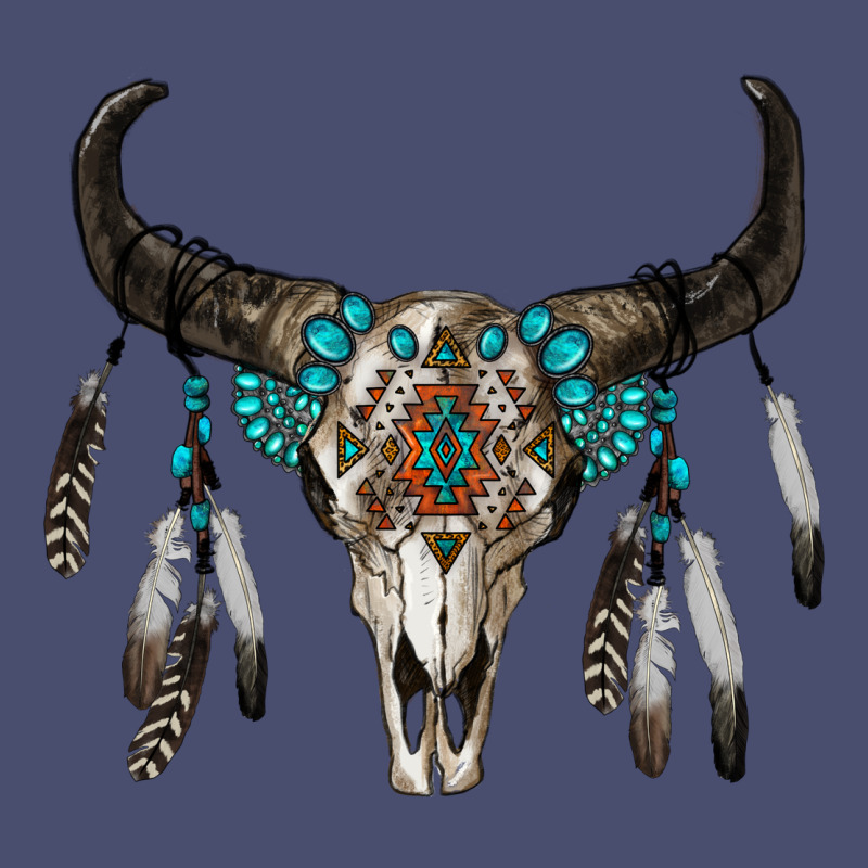 Boho Bull Skull Vintage Tee by RanaPortraitStore | Teevron