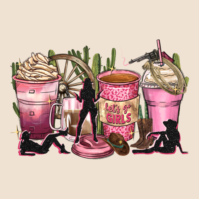 Let's Go Girls Coffee Cups Urban Heavy Tee by Zillion Design Studio | Teevron