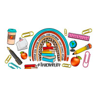 teacher life rainbow frosted | Teevron